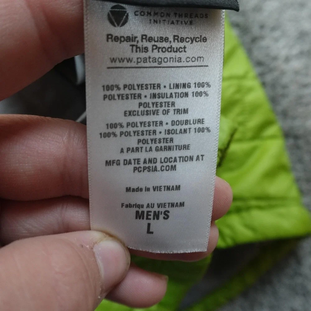 Patagonia measurements are
